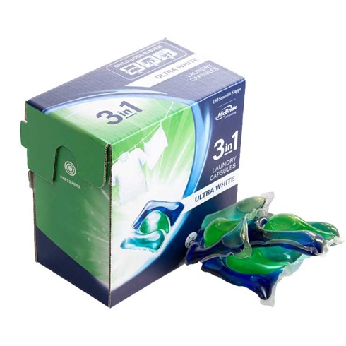 Click-to-Lock Box for Laundry Pods