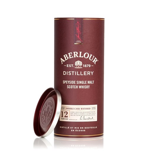 Red Aberlour Whisky Composite Tube Packaging