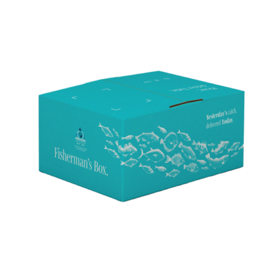 Fish insulated shipping box