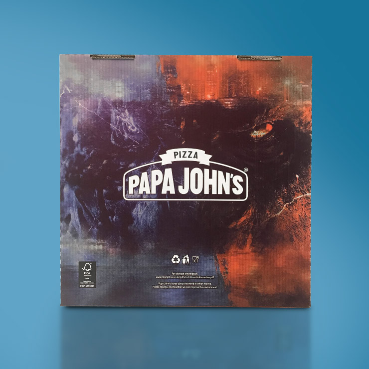 Papa John's Limited Edition Pizza Box Packaging