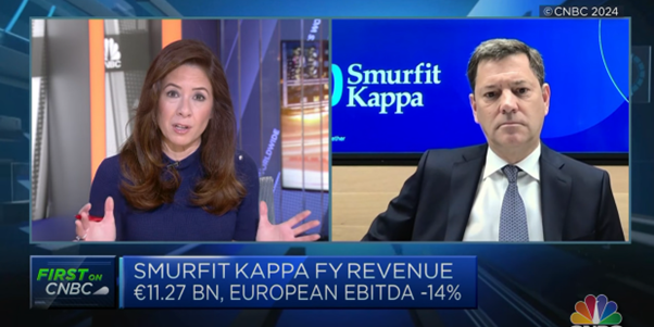 Tony Smurfit, CEO Smurfit Kappa, interview with CNBC (Broadcast 7th Feb 2024)