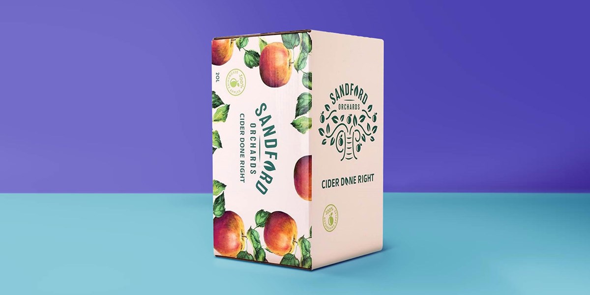 Sandford Orchards Bag in Box packaging