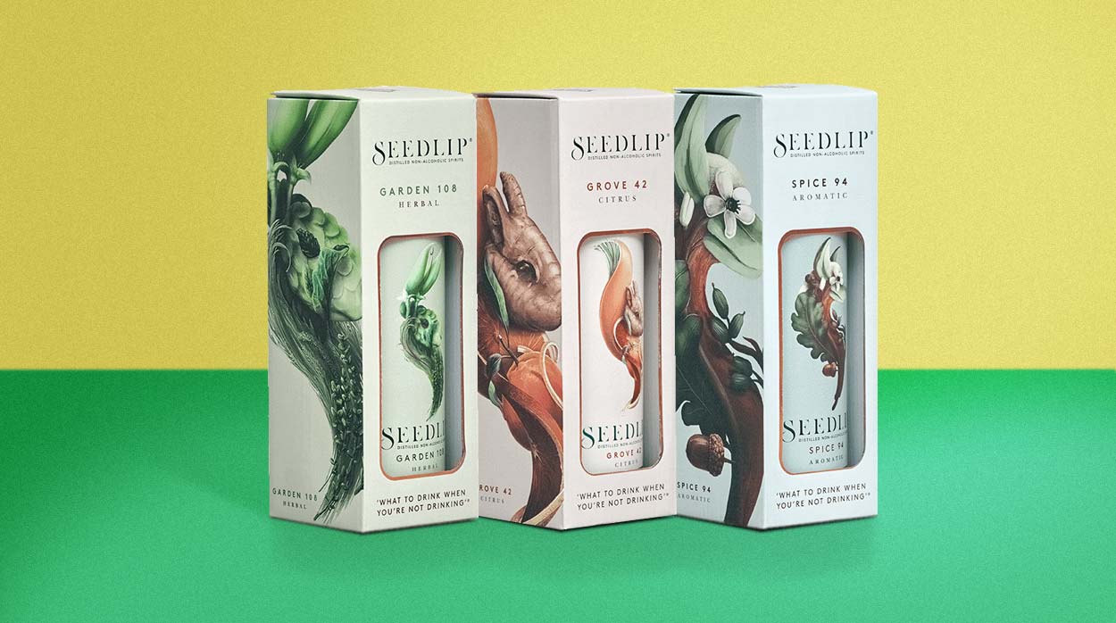 seedlip luxury packaging banner