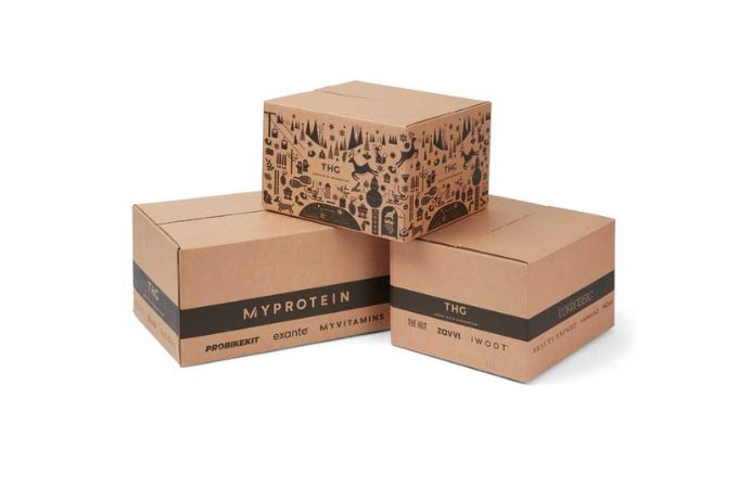 Folding cardboard box packaging