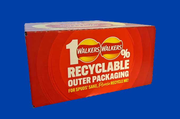 Walkers Recyclable Crisp Box Packaging